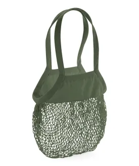 Olive Green - Organic cotton mesh grocery bag