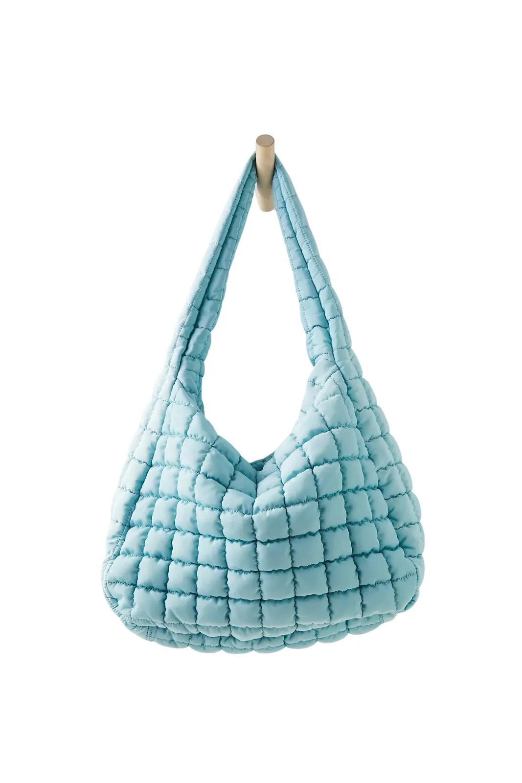 Quilted Bag, Dusty Blue