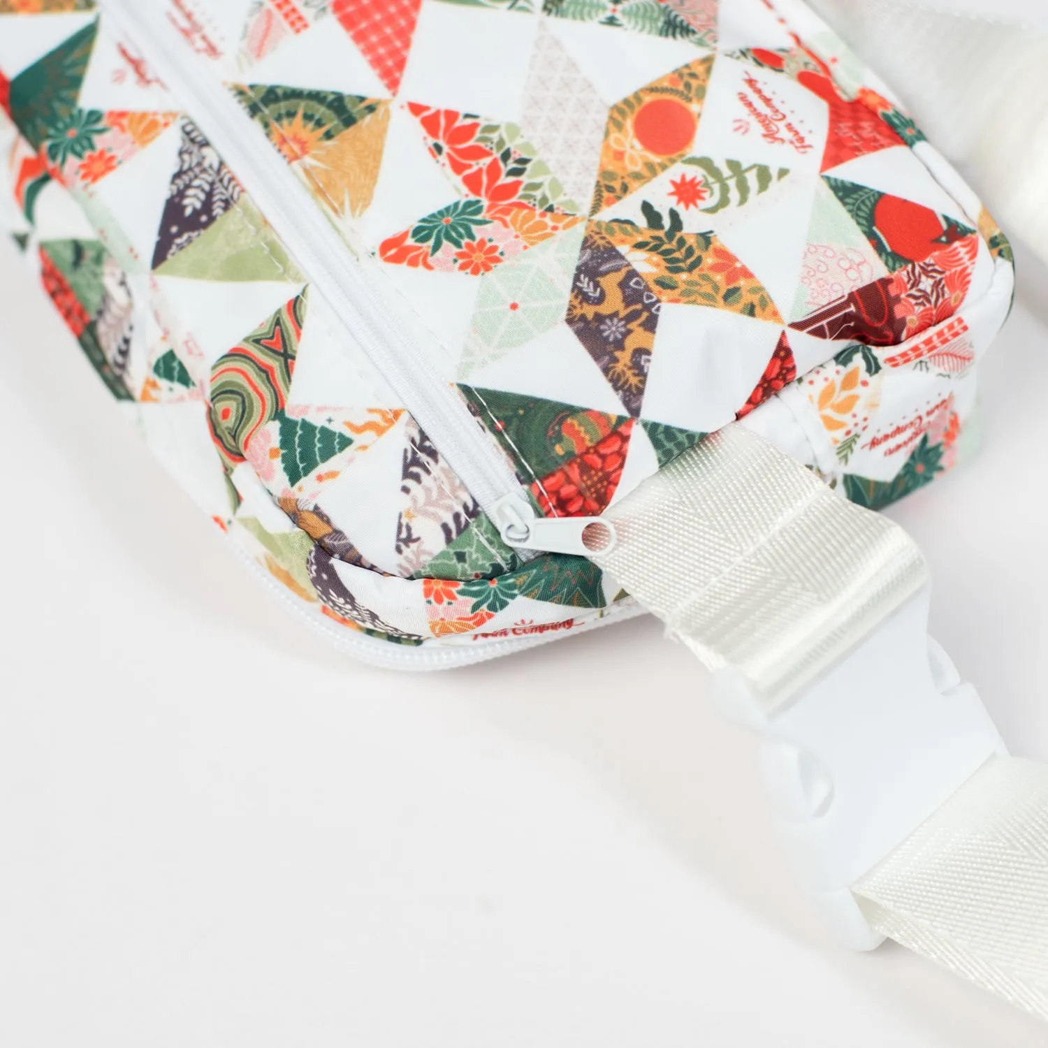 Quilted Pattern Christmas Belt Bag