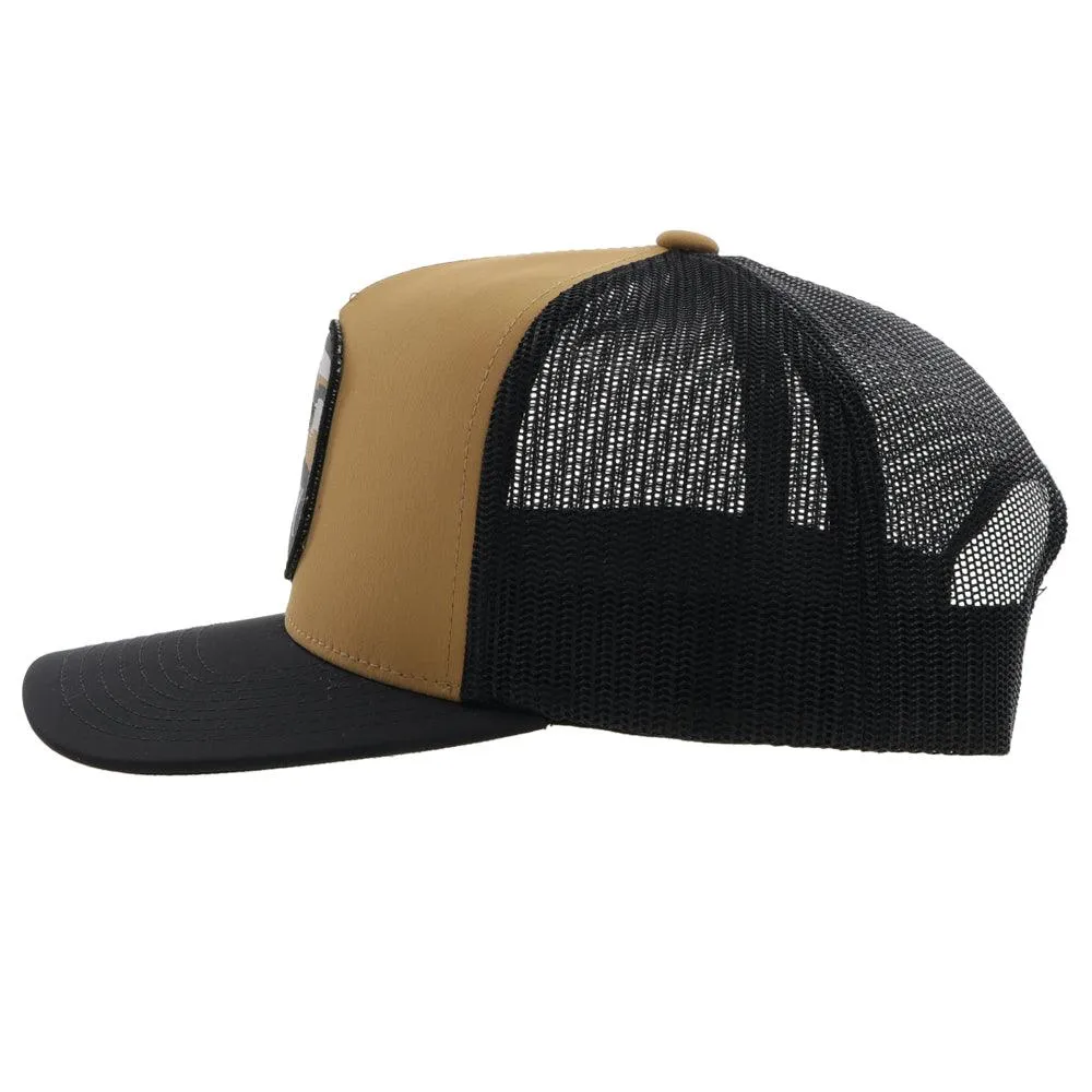 "Cheyenne" Tan/Black Snapback Hat