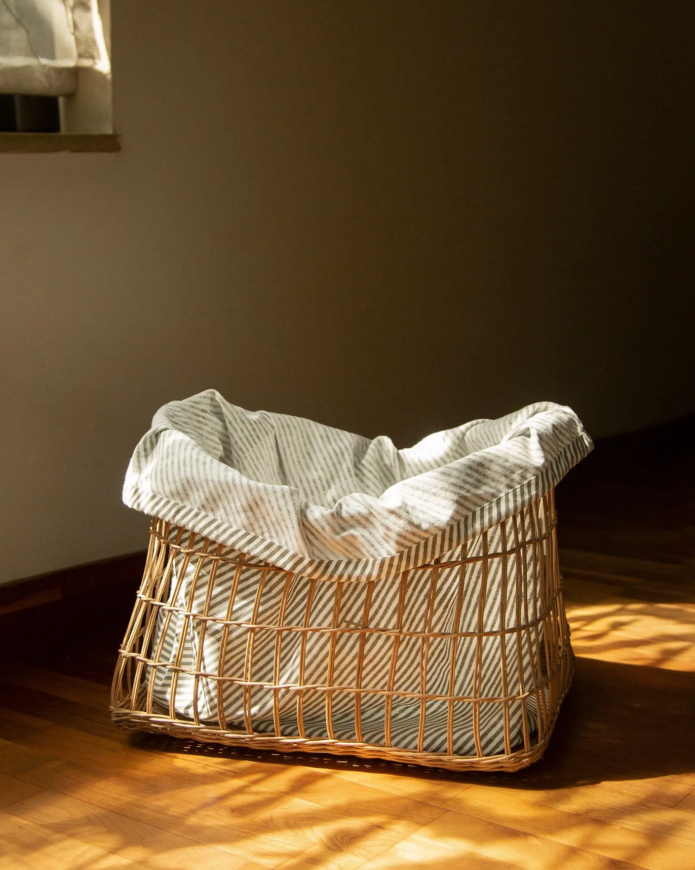 Rattan Basket with Bag