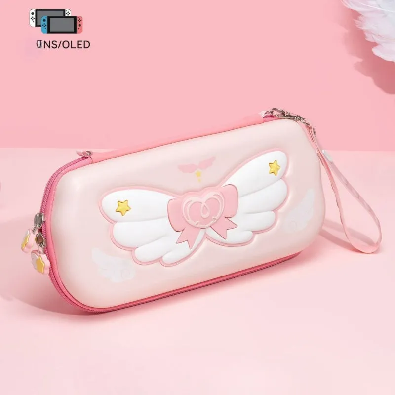 Sakura Pink Wings Switch Protective Bag KI644