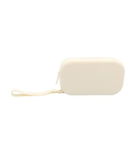 Silicone Round Pouch - Cream