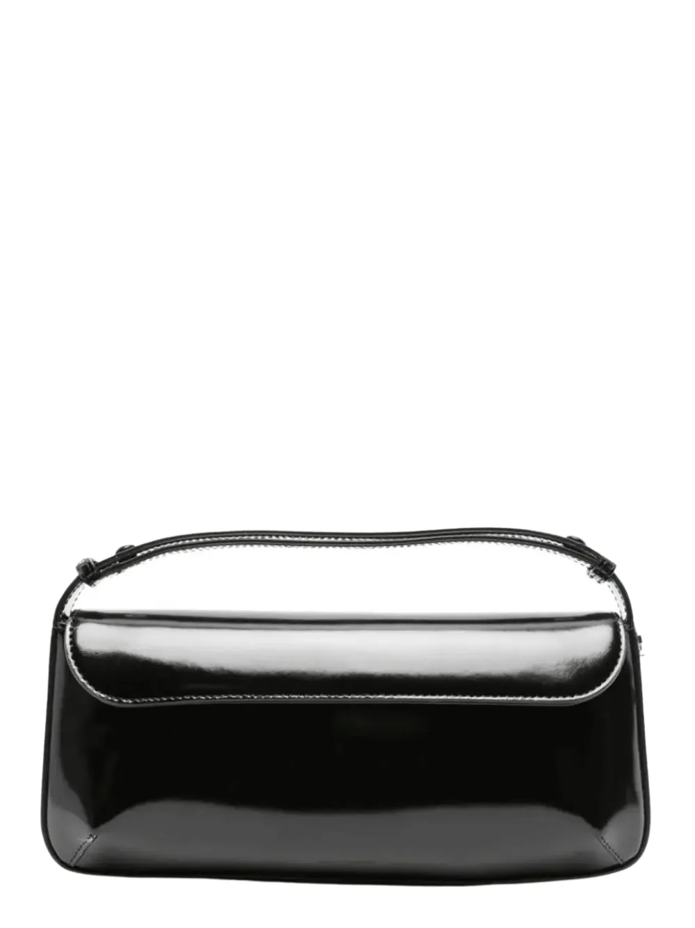 Sleek Leather Baguette Bag