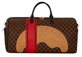 Sprayground Borson Henny Raceway Large Duffle In Brown Check