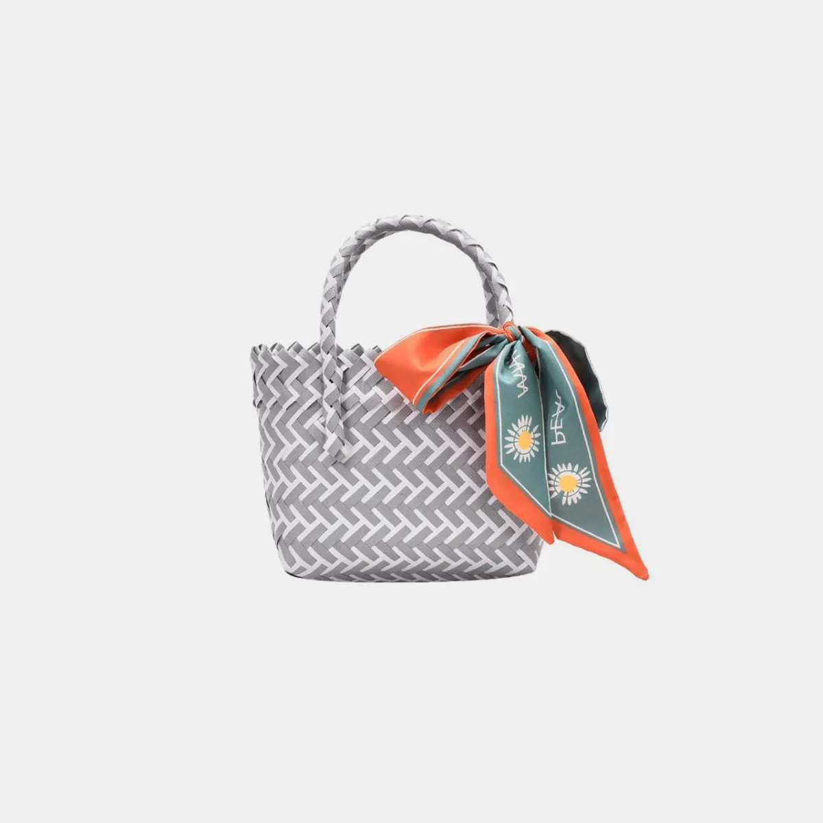 TEEK - Contrast Woven Ribbon Handbag