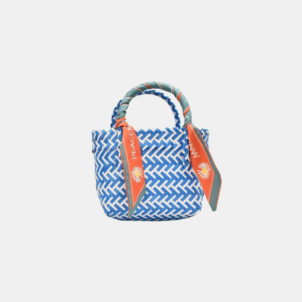 TEEK - Contrast Woven Ribbon Handbag