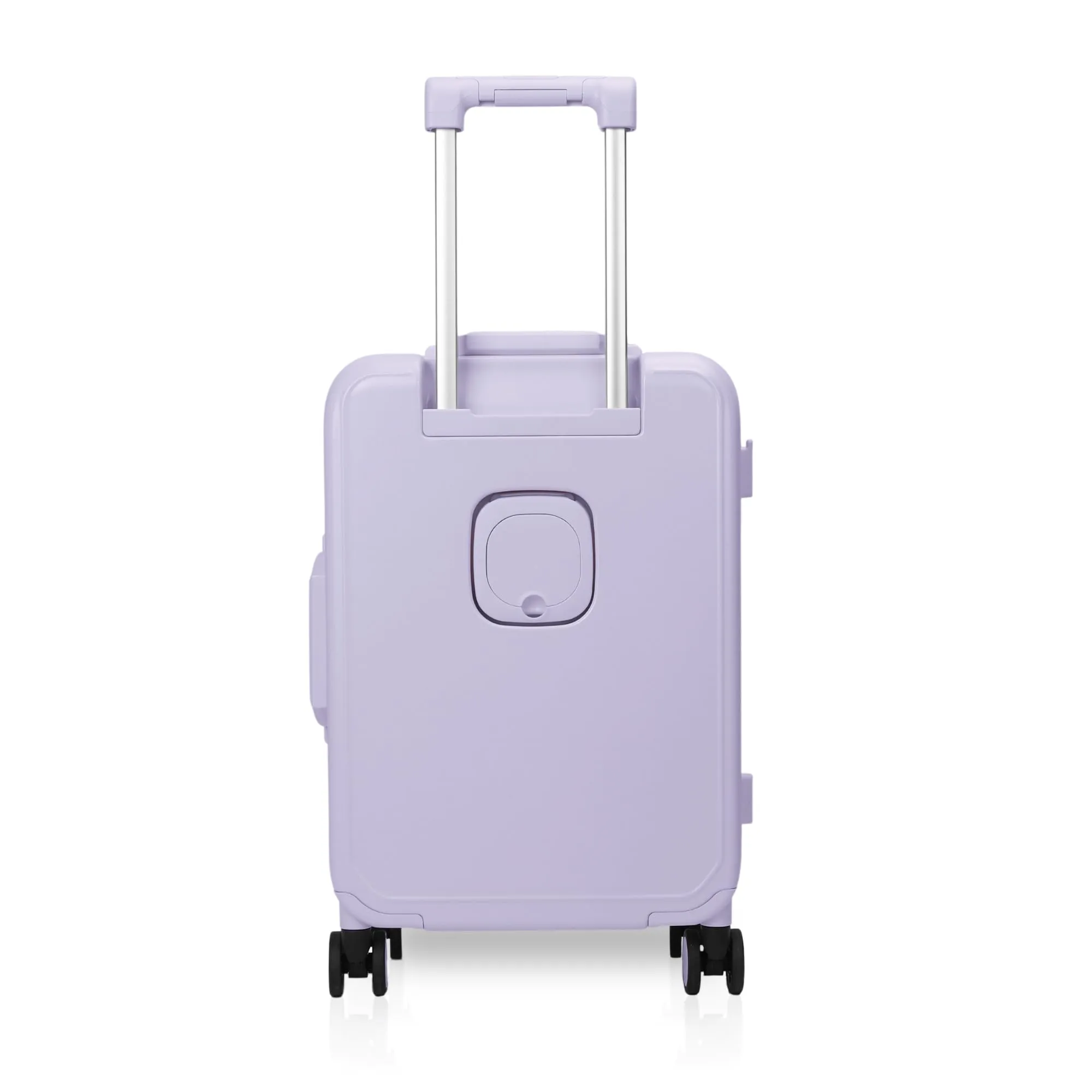 THE CLOWNFISH Polyester Hard Shell Spinner Trolley Bags For Travel | Suitcase For Travel | Cabin 8 Wheels Trolley Bags Luggage Bags | Trolly Bag -Lavender,60 Cm,Medium