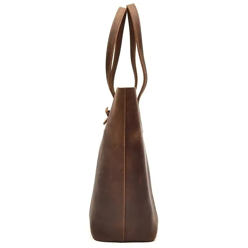 The Taavi Handcrafted Leather Tote Bag