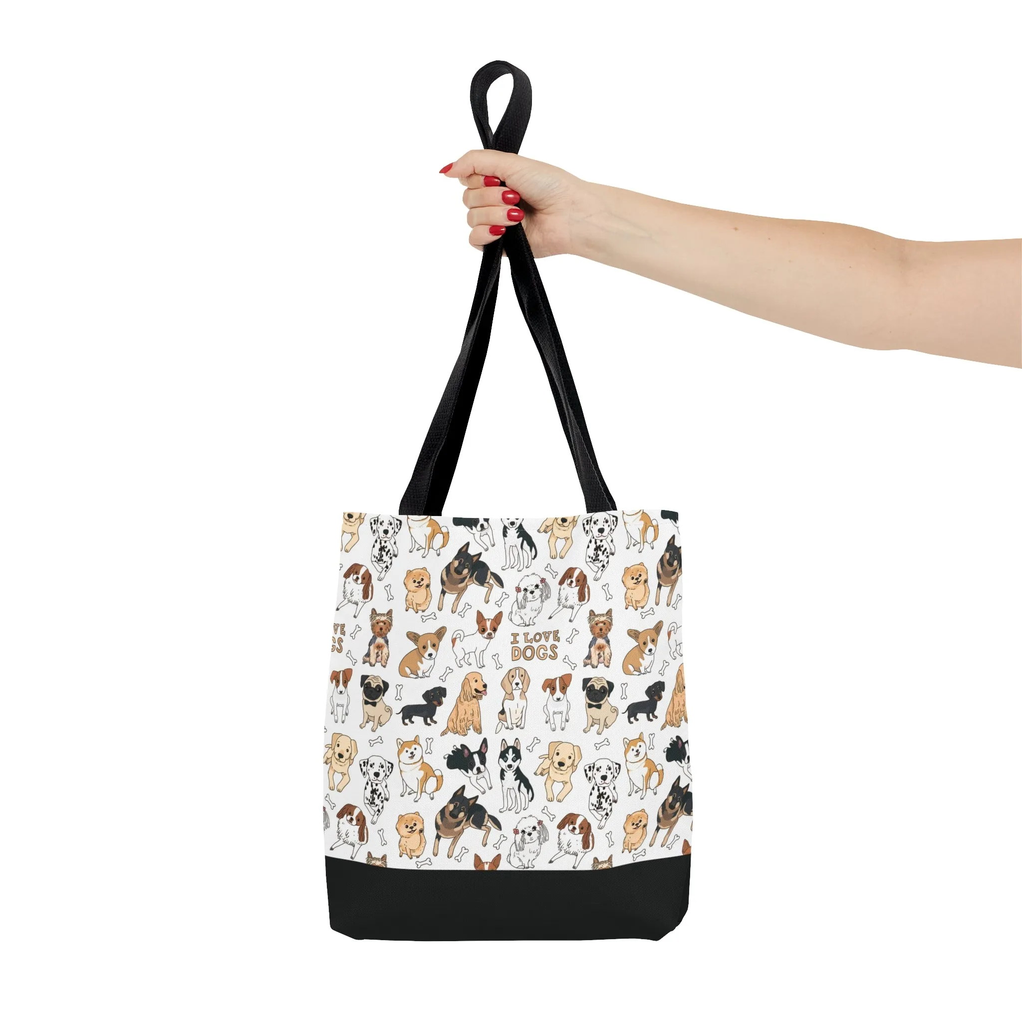 Tote Bag - AOP - I Love Dogs