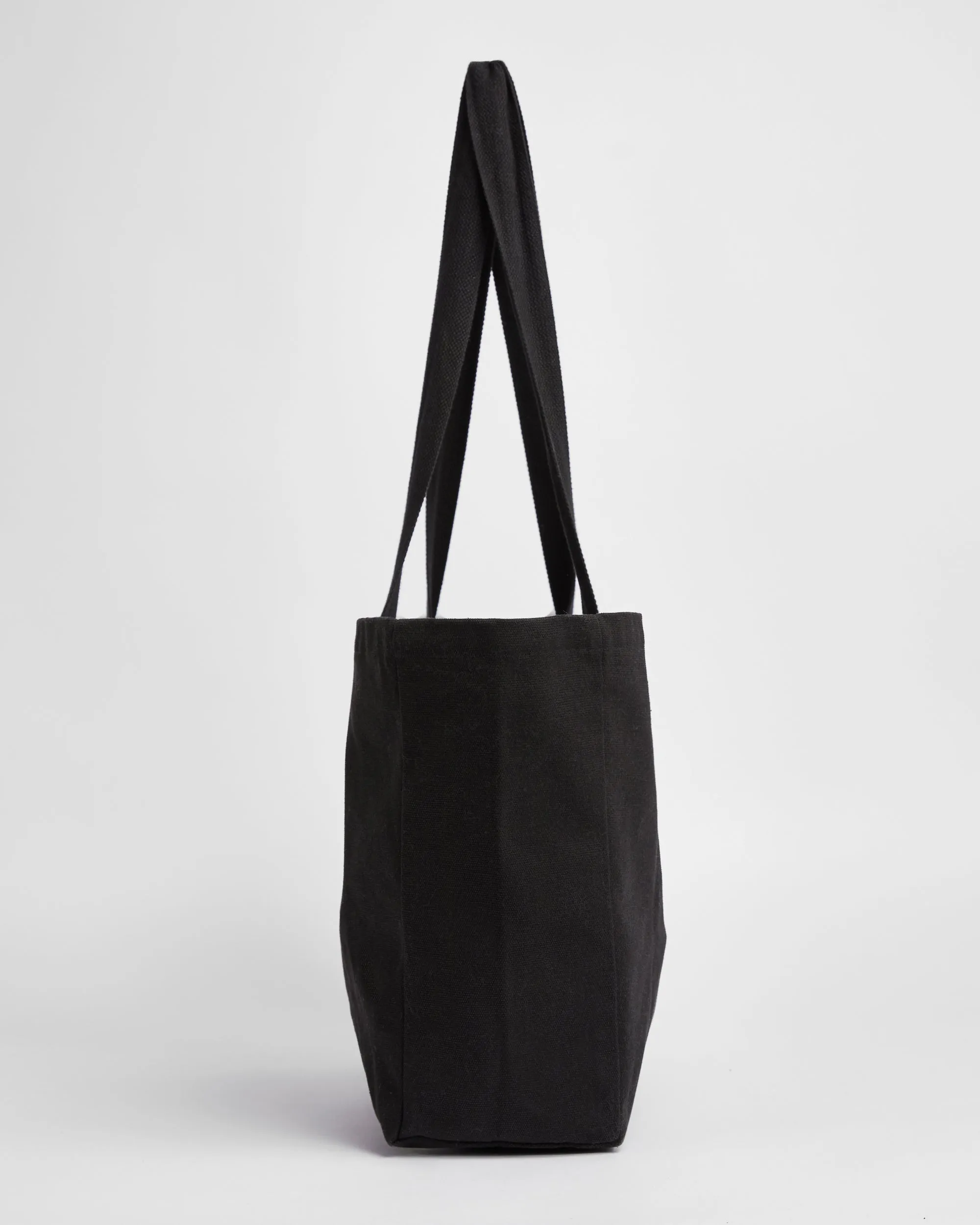 Varsity Tote Bag - Black