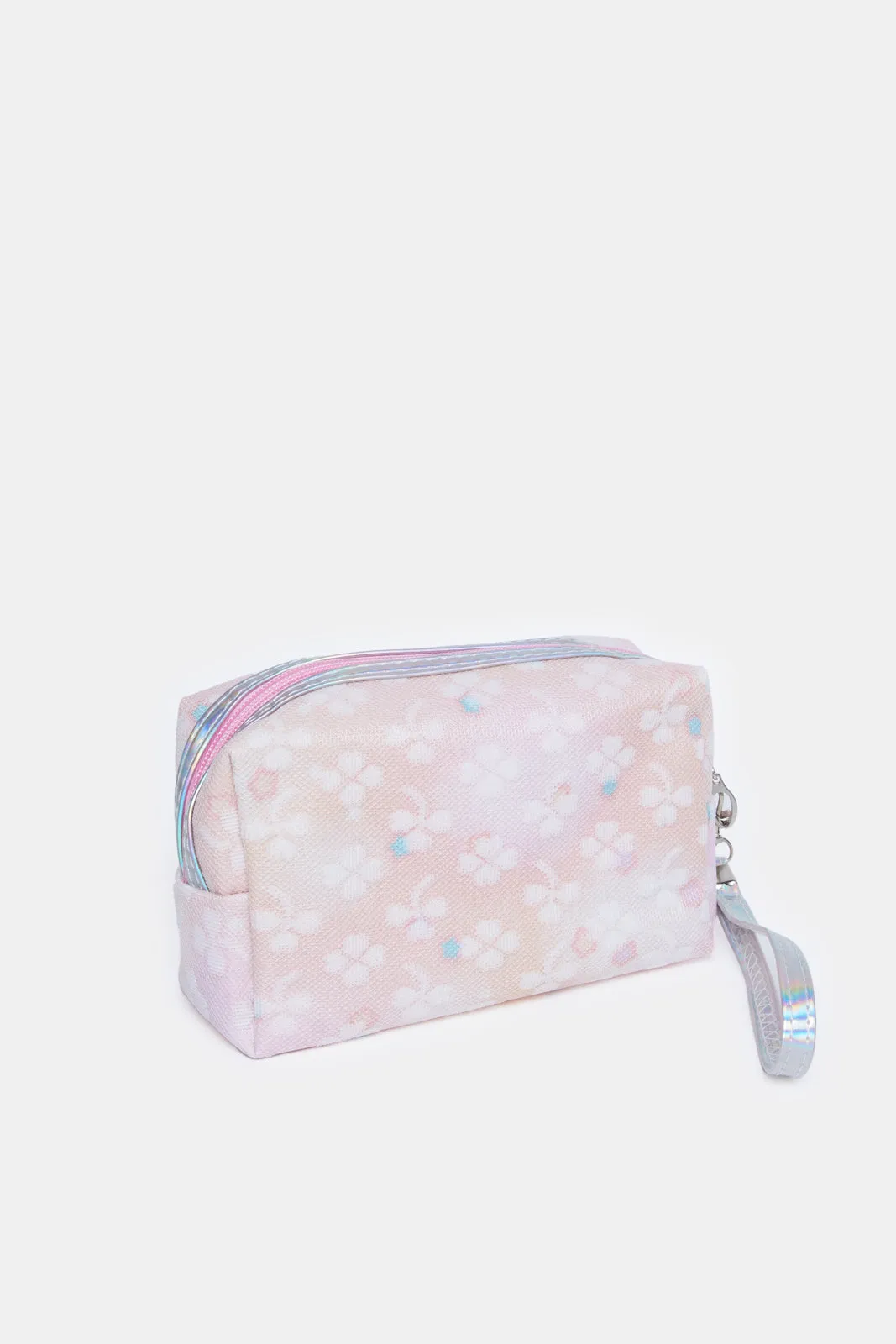 Women Pink Floral Printed Pouch