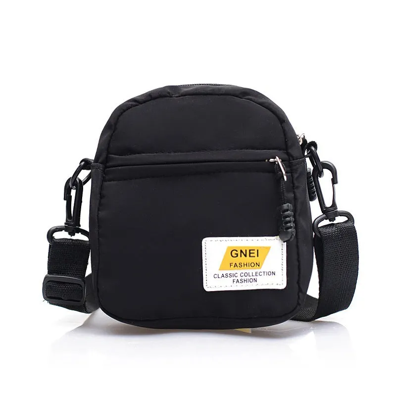 XIANGTUIBAO Black Small Bag Fashion Crossbody Bag Casual Shoulder Bag Nylon Bag Multi-Functional Outdoor Bag Men's Cross-Border Wholesale